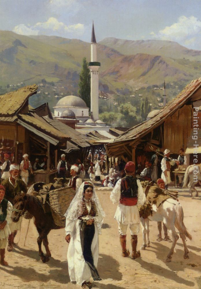 Franz Leo Ruben View of Bascarsija Santajevo